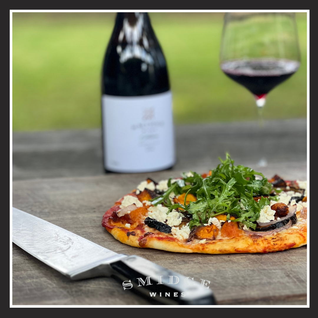 Bottle of Smidge Shiraz Paired with Pizza